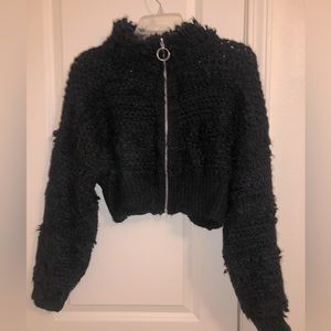 Nasty gal black zip up jacket